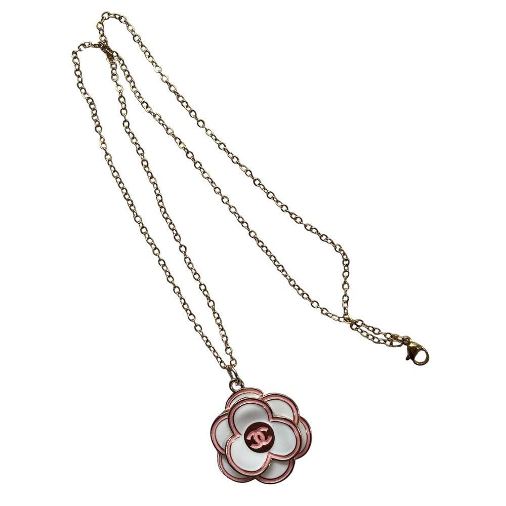 Pink Flower Charm necklace